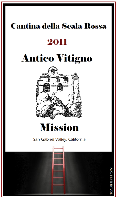 2011 Mission wine label - waiting for bottles.